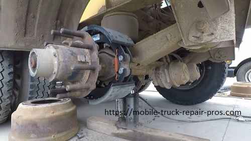New semi truck brake replacements photo.